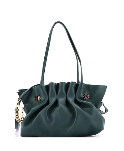 Pre-Owned Salvatore Ferragamo Medium Soft Bag Leather