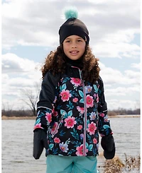 Deux par Girl Stretch Jersey Hat with Pompom - Toddler|Child