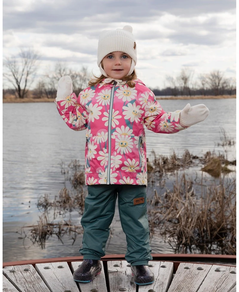 Deux par Deux Baby Unisex Baby Knit Mittens with Cord - Baby