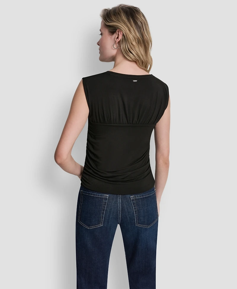 Dkny Jeans Women's Crewneck Sleeveless Top