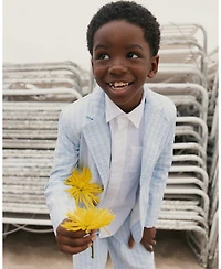 Hope & Henry Little and Big Boys' Organic Classic Seersucker Suit Jacket