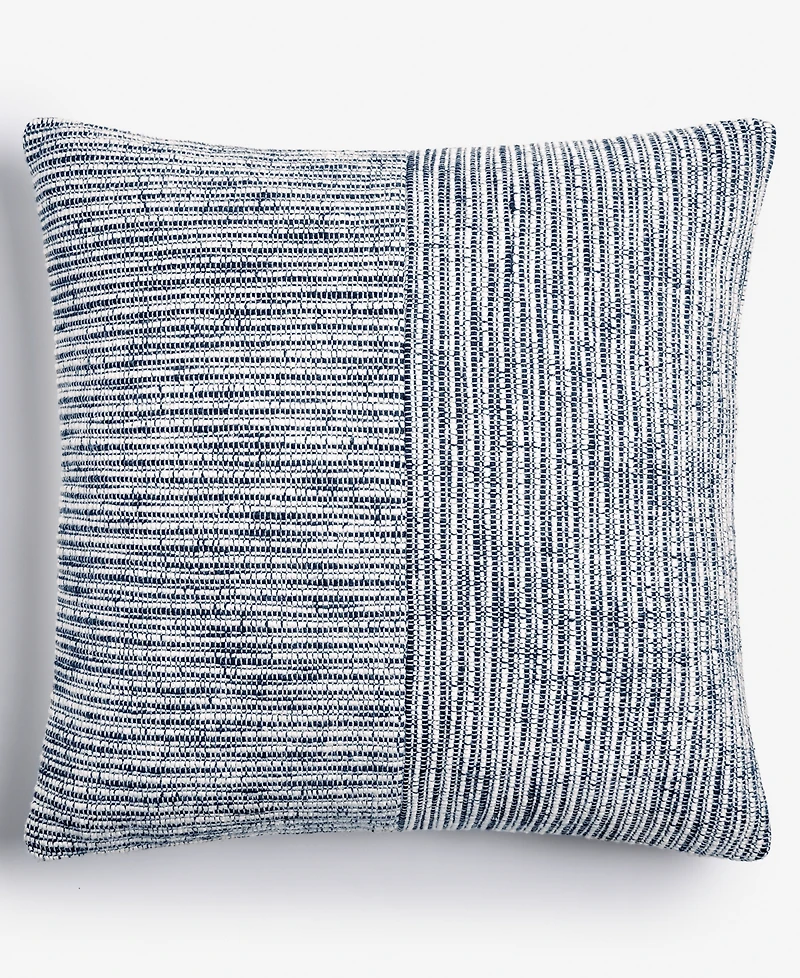 Oake Striped Patch Decorative Pillow, 18" x 18", Exclusively for Macy's