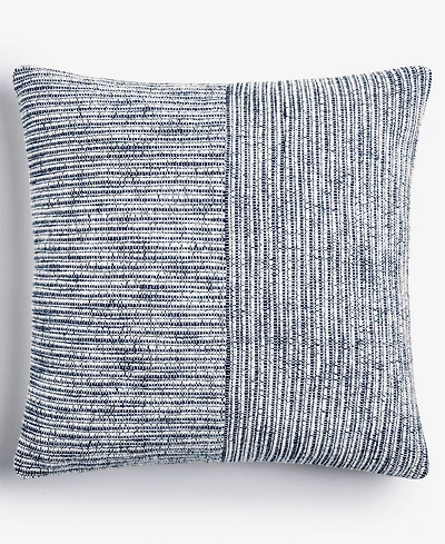 Oake Striped Patch Decorative Pillow, 18" x 18", Exclusively for Macy's