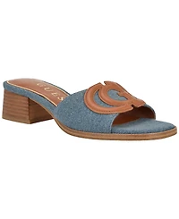 Guess Women's Cerrina Slip-On Block Heel Sandals