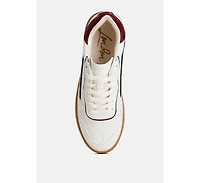 Kyniska Metallic Faux Leather Everyday Sneakers