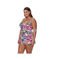 Profile by Gottex Women's Plantopia Bandeau Swimdress