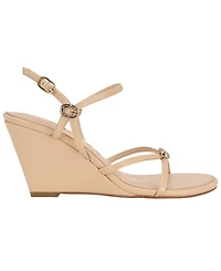 Guess Women's Devve Strappy "G" Dressy Wedge Heel Sandals