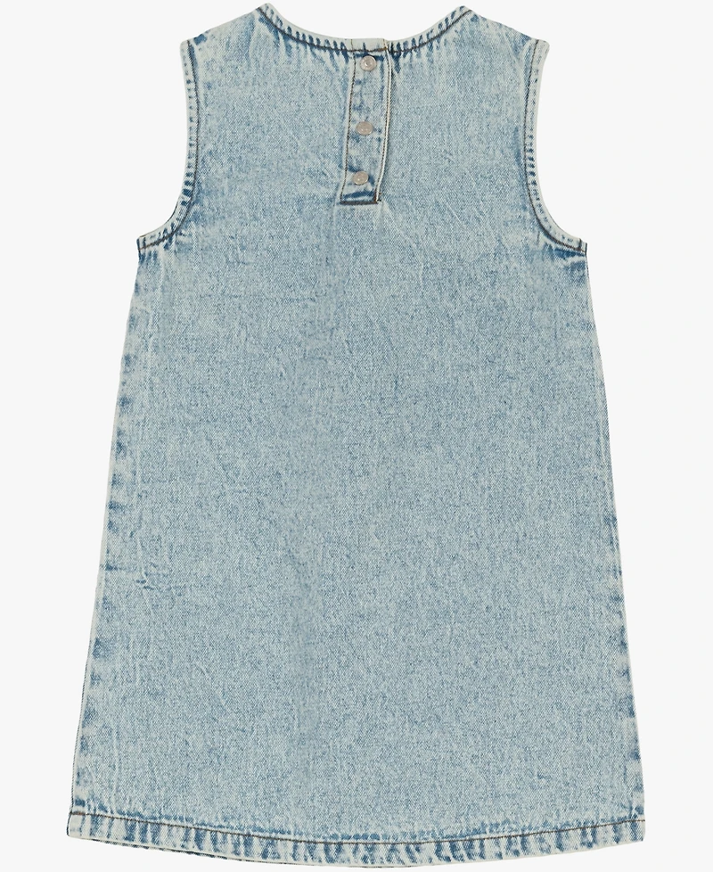 7 For All Mankind Baby Girls' Sleeveless Denim Dress