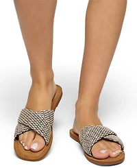 Roxy Women's Andreya Raffia Ladies Slip On Sandals