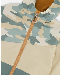 Deux par Big Boys Mid-Season Jacket Green Camouflage Print