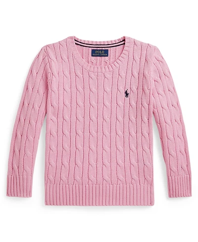 Polo Ralph Lauren Boys' 2-7 Crewneck Cable-Knit Sweater