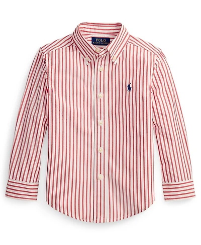 Polo Ralph Lauren Boys' 2-7 Plaid Button-Down Poplin Shirt