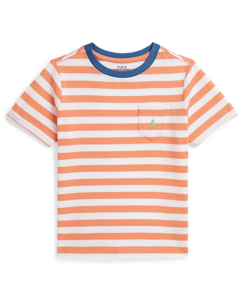 Polo Ralph Lauren Boys' 2T-7 Striped Crewneck T-Shirt
