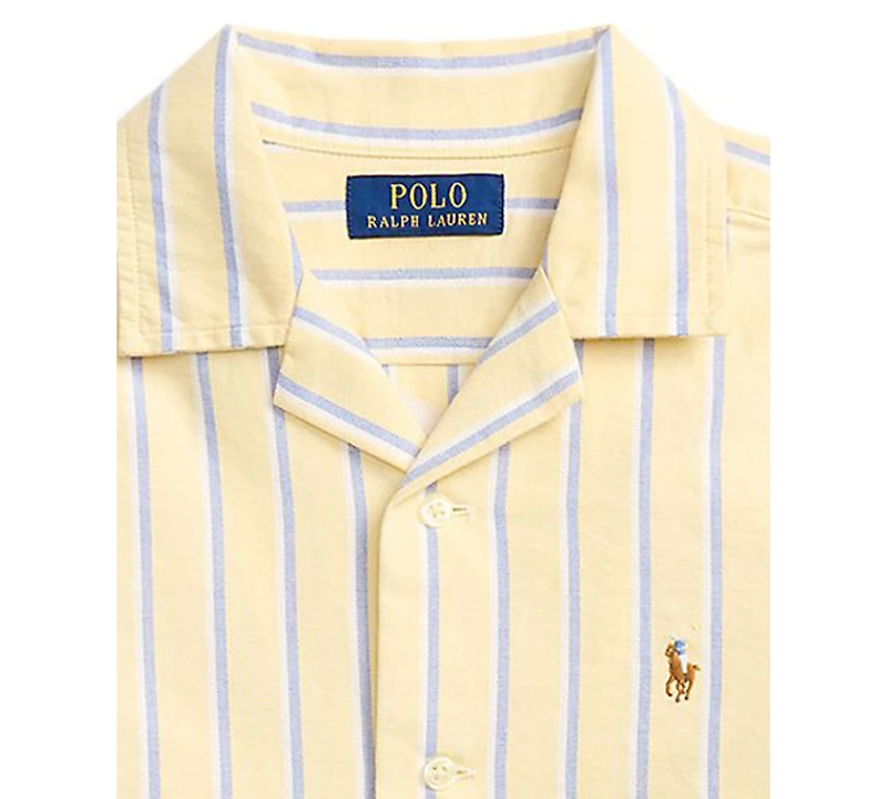 Polo Ralph Lauren Boys' 8-20 Striped Oxford Camp Collar Shirt