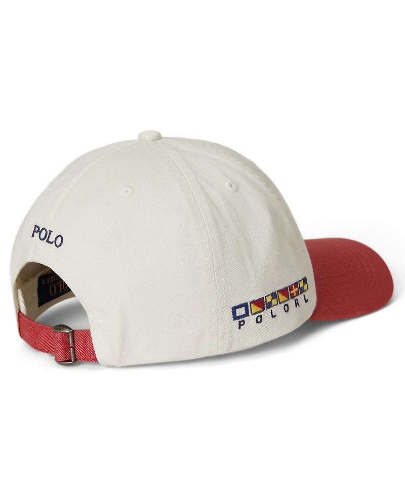Polo Ralph Lauren Boys' 2T-7 Bear Chino Ball Cap