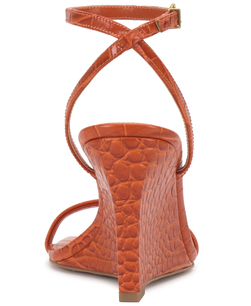 Vince Camuto Women's Ambee Square Toe Wedge Sandals