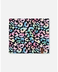 Deux par Girl Stretch Jersey Neck Tube Black Animal Print - Toddler|Child