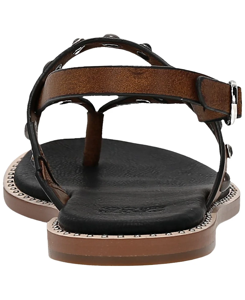 Frye and Co. Women's Bucky Studded Thong Round Toe Sandals