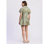 En Saison Women's Kenna Short-Sleeve Shirt Dress