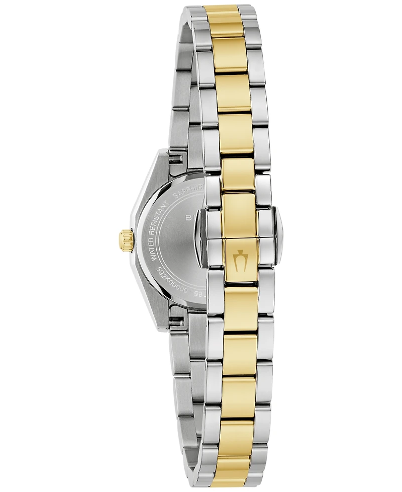 Bulova Women's Classic Surveyor Two-Tone Stainless Steel Bracelet Watch 22.7mm
