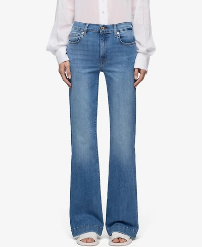 7 For All Mankind Women's Dojo Mid-Rise Jeans