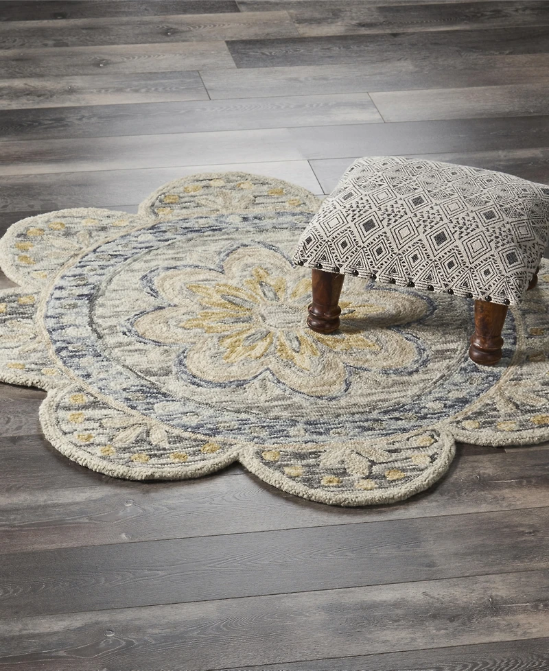 Lr Home Radiance Rdc-092 4' x 4' Round Area Rug