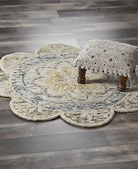 Lr Home Radiance Rdc-092 4' x 4' Round Area Rug