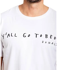 Sant and Abel Men's Drawbertson Y'All Go To Bed Cotton Pajama T-Shirt