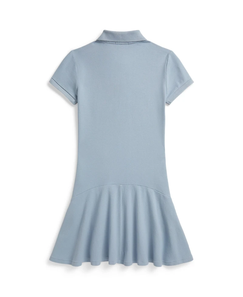 Polo Ralph Lauren Girls' 7-16 Stretch Mesh Collar Dress