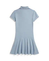 Polo Ralph Lauren Girls' 7-16 Stretch Mesh Collar Dress