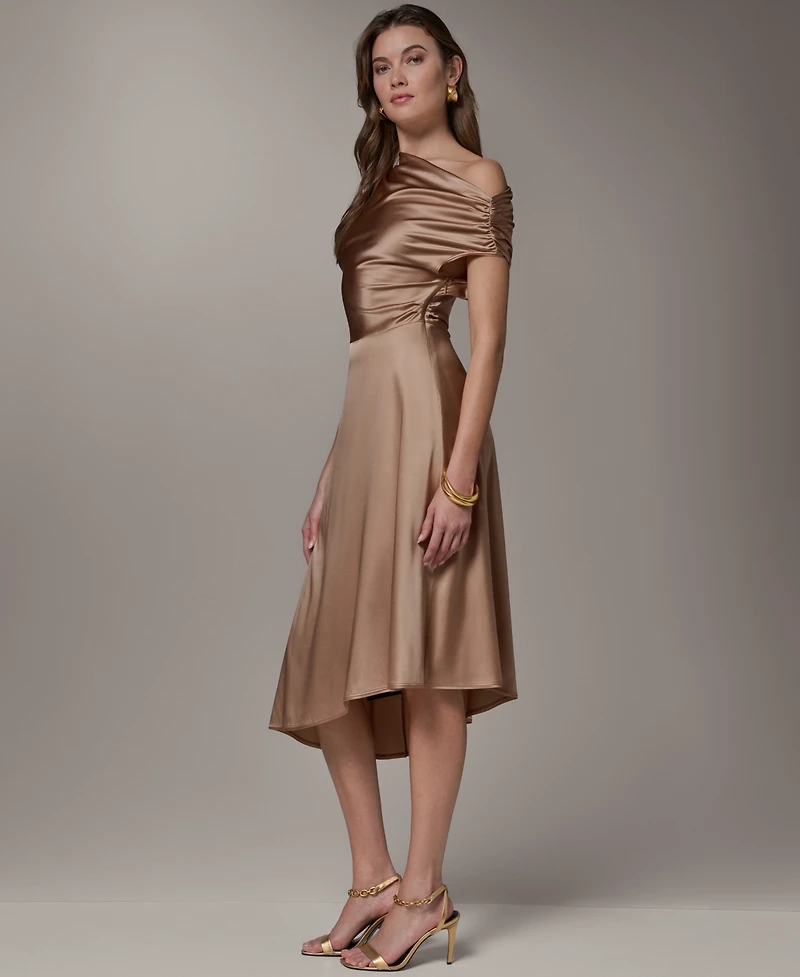 Donna Karan New York Women's A-Line Boat Neck Dress