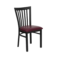 Emma+Oliver School House Back Metal Restaurant Dining Chair