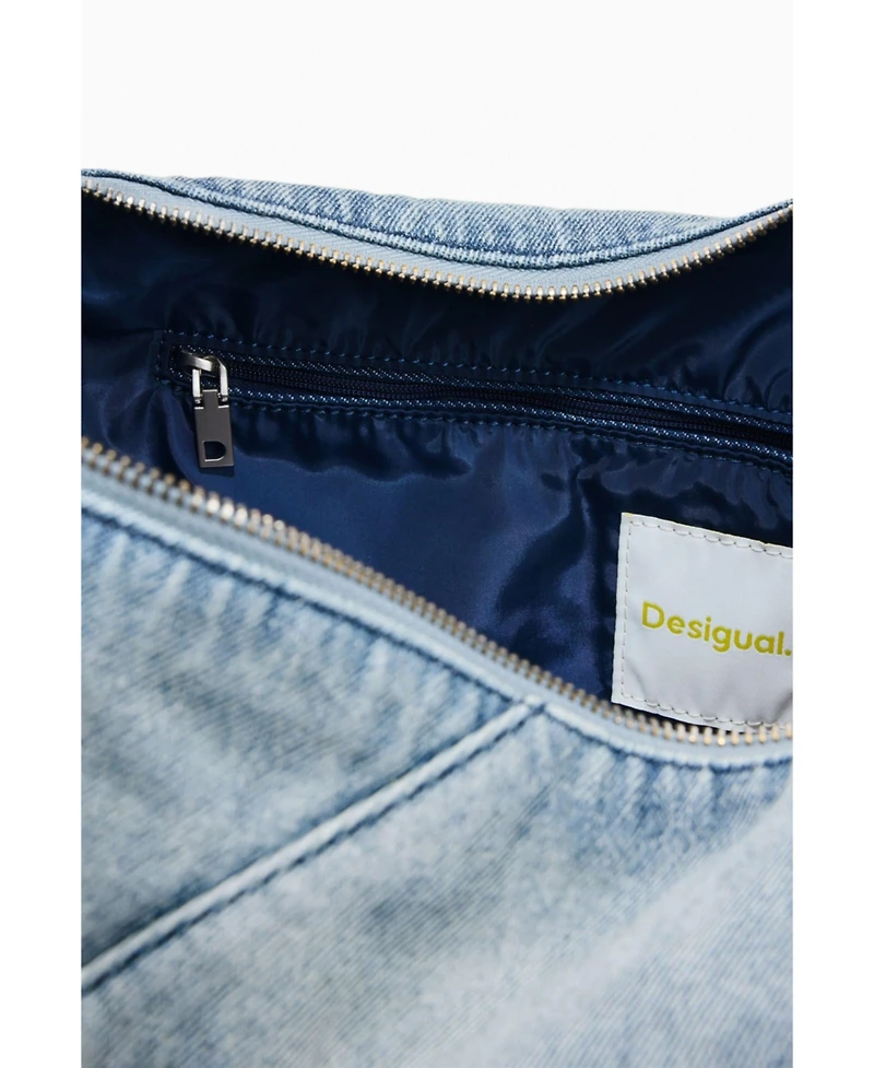 Desigual Women's Large Denim Charms Bag