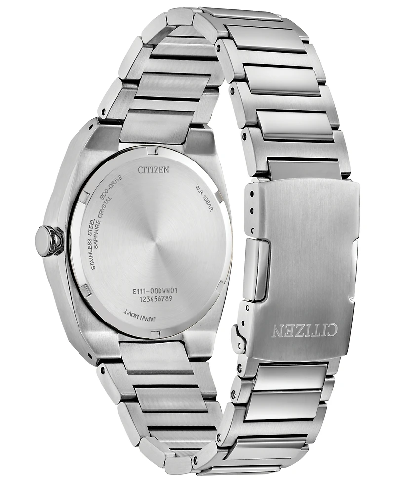 Citizen Men's Sport Luxury Integrated Silver-Tone Stainless Steel Bracelet Watch, 40mm