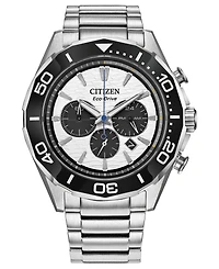 Citizen Men's Endeavor Chronograph Silver-Tone Stainless Steel Bracelet Watch, 43mm