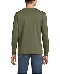 Lands' End Men's Super-t Long Sleeve Henley Shirt