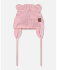 Deux par Deux Baby Girls Knit Hat Pale