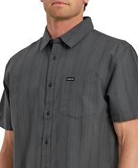 Quiksilver Men's Dobby Stripe Short-Sleeve Shirt