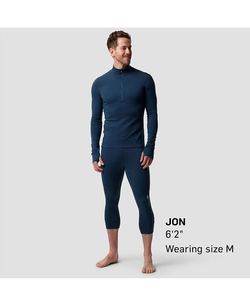 Backcountry Men's Cedars Rws Merino Mid-Wt Baselayer 3/4 Bottom Midweight Long Underwear Bottoms