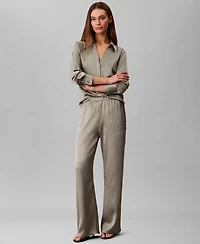 Calvin Klein Women's Hammered Pull-On Pants