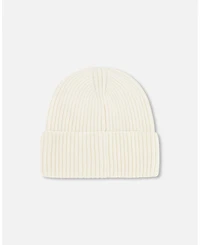 Deux par Kids Unisex Knit Hat Off White - Toddler|Child