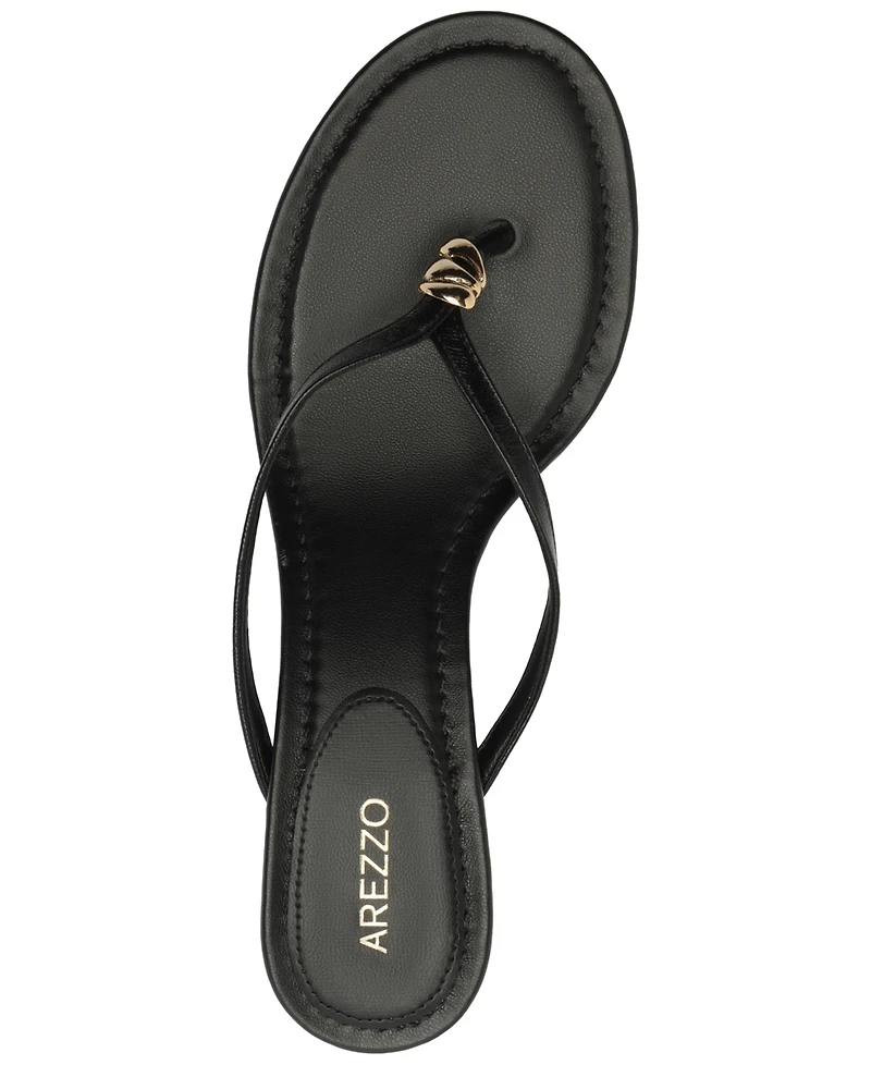Arezzo Women's Lia Slip-On Low Stiletto Sandals