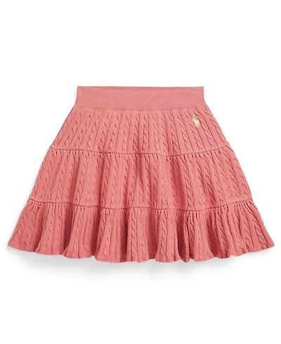 Polo Ralph Lauren Girls' 2T-6X Mini-Cable Tiered Skirt