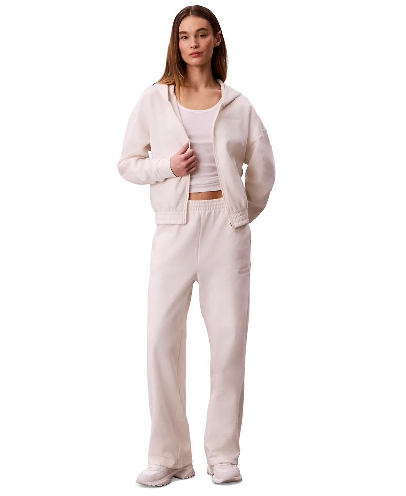 Calvin Klein Performance Women's Brushed French Terry Full Zip Hoodie