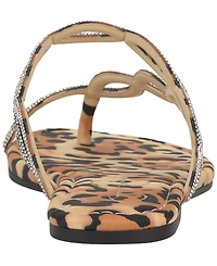 Jessica Simpson Women's Aloni Jelly Toe Ring Slip-On Flat Sandals