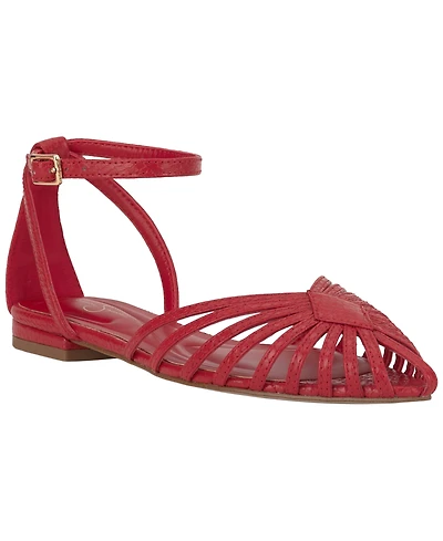 Jessica Simpson Women's Eulean Huarache Pointed Toe Flat Sandals