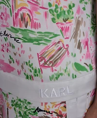 Karl Lagerfeld Paris Women's Collared Short-Sleeve Top