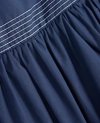 On 34th Women's Poplin Topstitch Midi Skirt, Macy's Exclusive