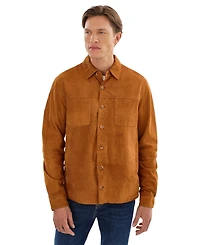 Regency Leathers Men's Brock Suede Shirt