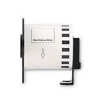 Brother DK2251 2.4 in. x 50 ft. Continuous Paper Label Tape - Black/White